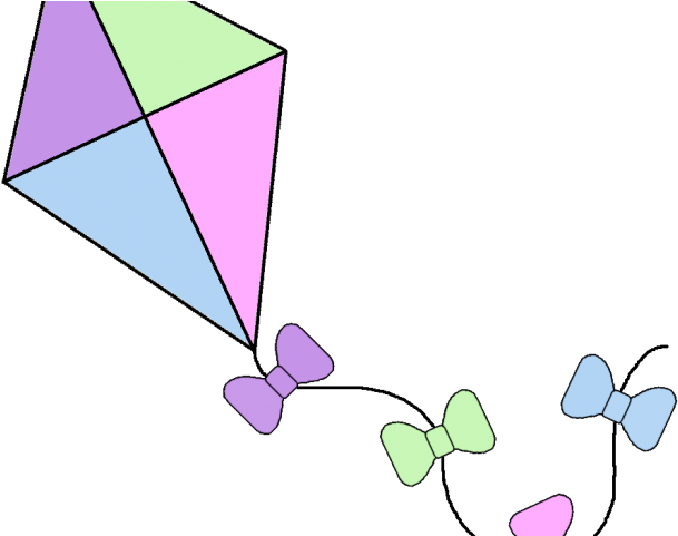 Kite Clipart Banner - Kite Clipart Banner (640x480)