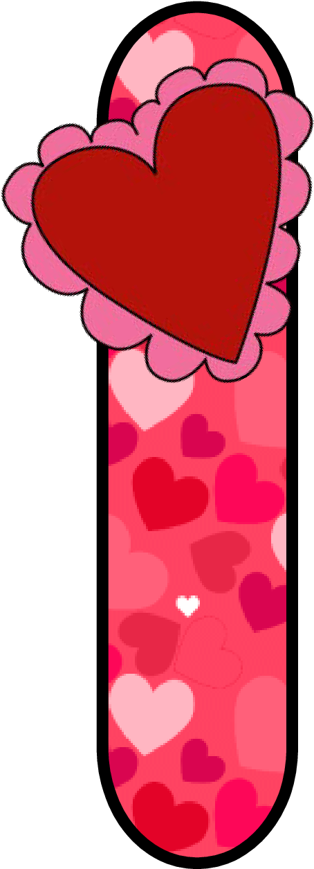 Ch B *✿* Alfabeto Corazon De Kid Sparkz - Letras Decoradas San Valentin (629x1344)