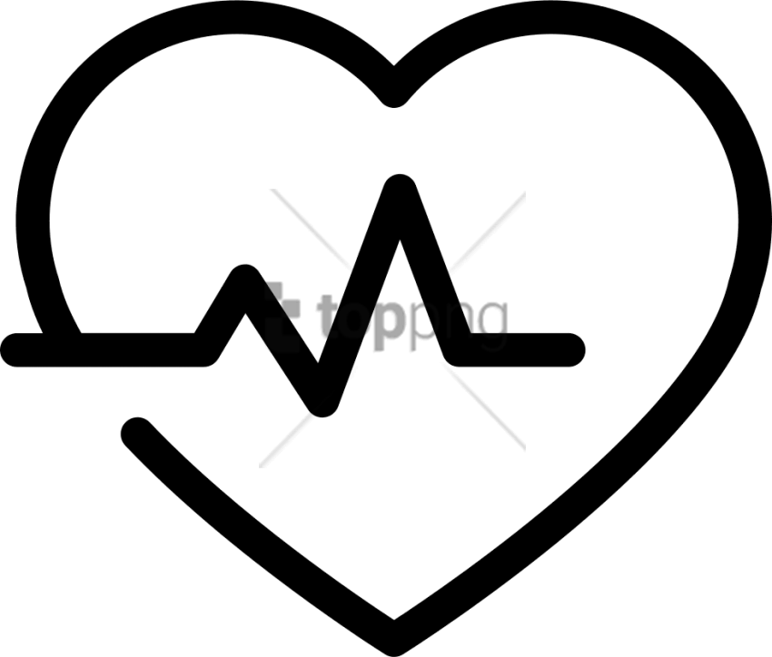 Free Png Download Corazon Con Linea De Vida Png Images - Lifeline In Heart Icon (850x724)