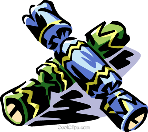 Christmas Crackers - Knallbonbon Clipart (480x427)