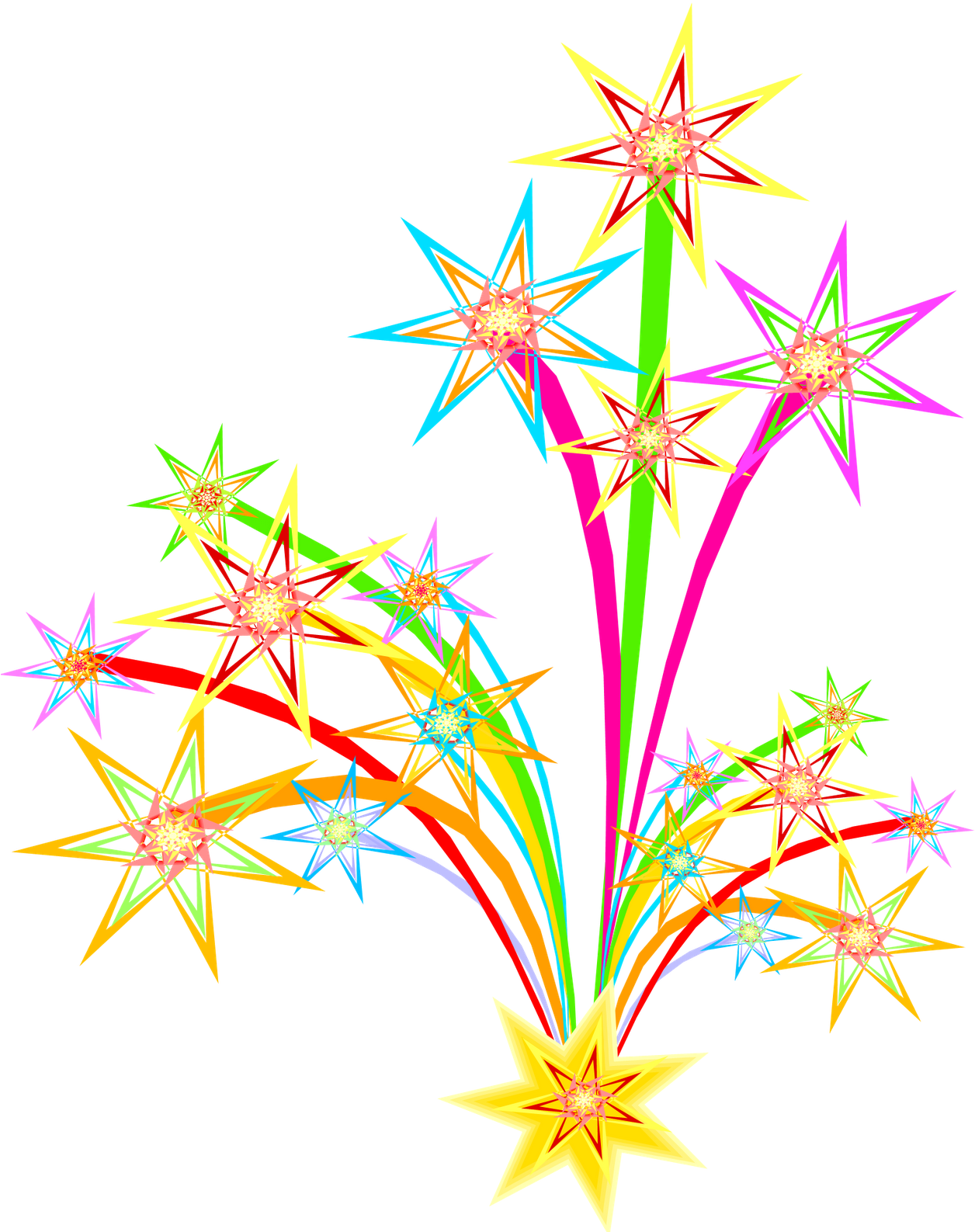Diwali Crackers Png - New Years Fireworks Clipart (1266x1600)