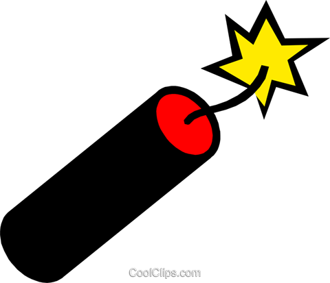 Firecracker Royalty Free Vector Clip Art Illustration - Firecracker Clipart (480x413)