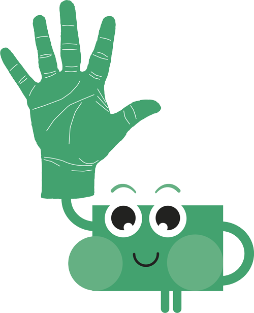 Stay Up To Date - Cartoon (500x616)