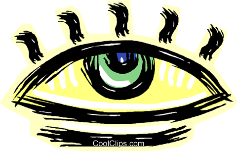 Ojo Humano Libres De Derechos Ilustraciones De Vectores - Look Listen Feel Maintenance (480x305)