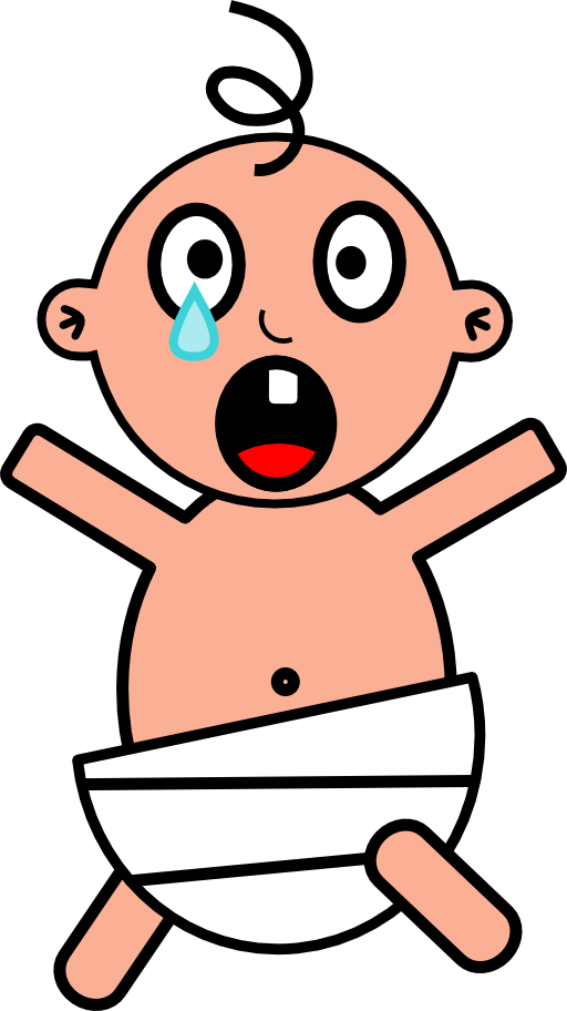 Embed This Clipart - Baby Crying Clipart (512x912)