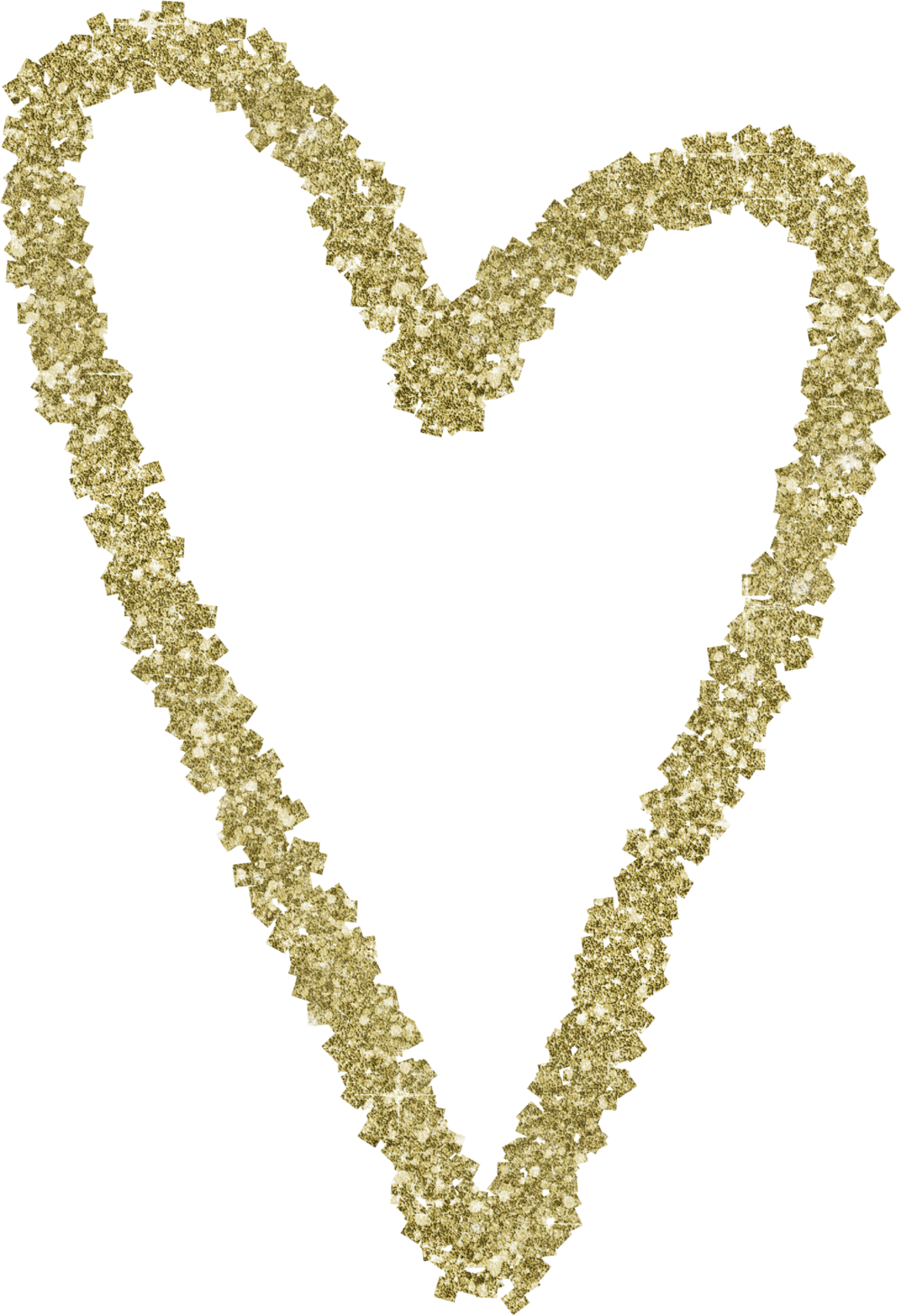 Newsletter Monica Murphy Heart - Gold Glitter Heart Png (1000x1459)