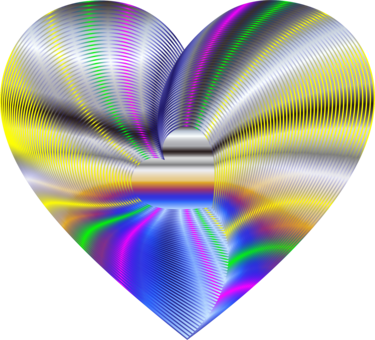 Heart Gold Valentine's Day Red - Transparent Violet Heart Emoji (375x340)