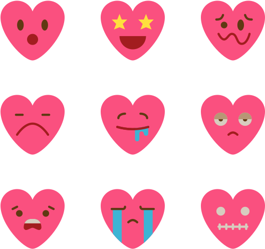 Heart Emoticons - Icon (600x564)