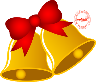 Previous Close 6,970 - Christmas Bell Clipart (400x339)