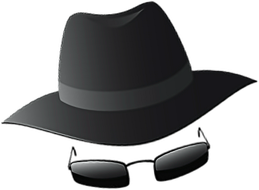 Clip Art Freeuse Stock Hat Spy Glasses Undercover Agentfreetoedit - Spy Hat Png (514x376)