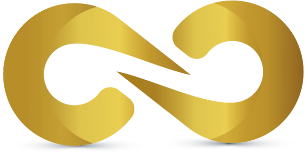 Infinity Symbol Logo Design - Gold Infinity Symbol Png (728x361)