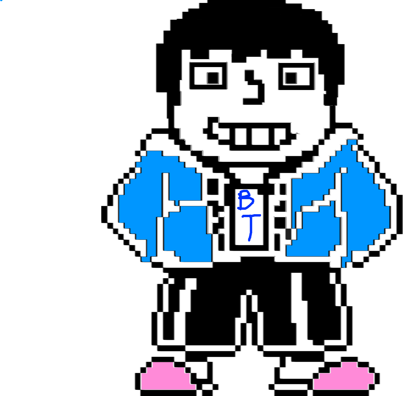 Undertale Sans Transparent Art Maker Png Undertale - Sans Sprite No Background (1369x1346)