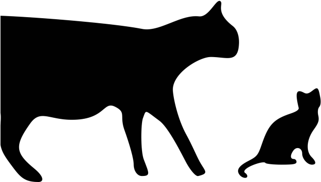 Big Cat Clipart Walking - Cats Icon (640x480)