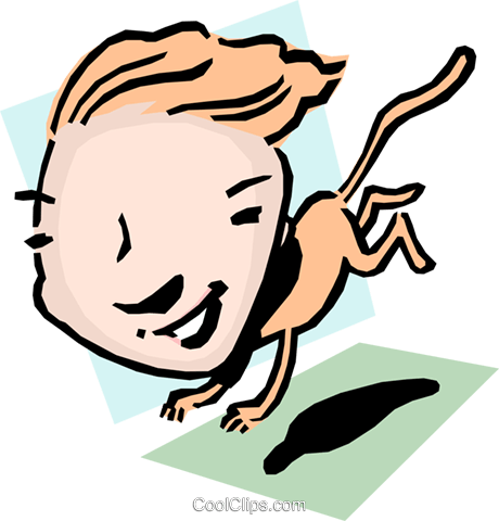 Quick As A Cat Royalty Free Vector Clip Art Illustration - Quick As A Cat Royalty Free Vector Clip Art Illustration (460x480)