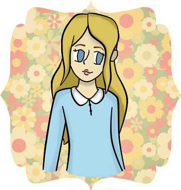 Blonde Girl By Supersayaincat On Deviantart - Cartoon (379x400)