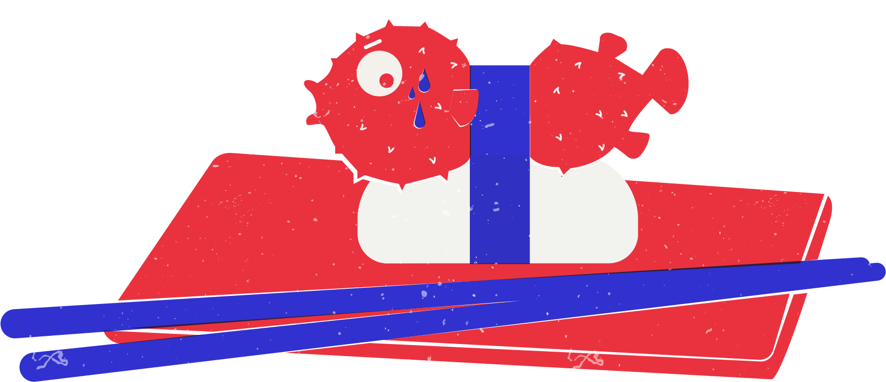 Get Hooked By Blowfish - Illustration (3040x1520)