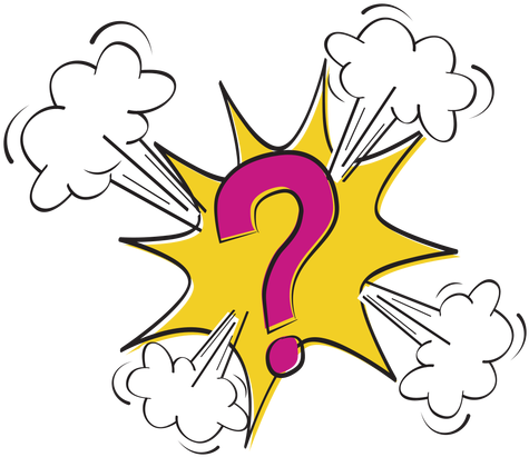Question Mark Cartoon Png Transparent Background - Question Mark Comic Png (512x512)