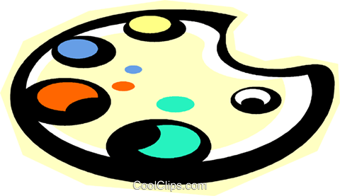 Paleta Artista Livre De Direitos Vetores Clip Art Ilustração - Paleta Artista Livre De Direitos Vetores Clip Art Ilustração (480x277)