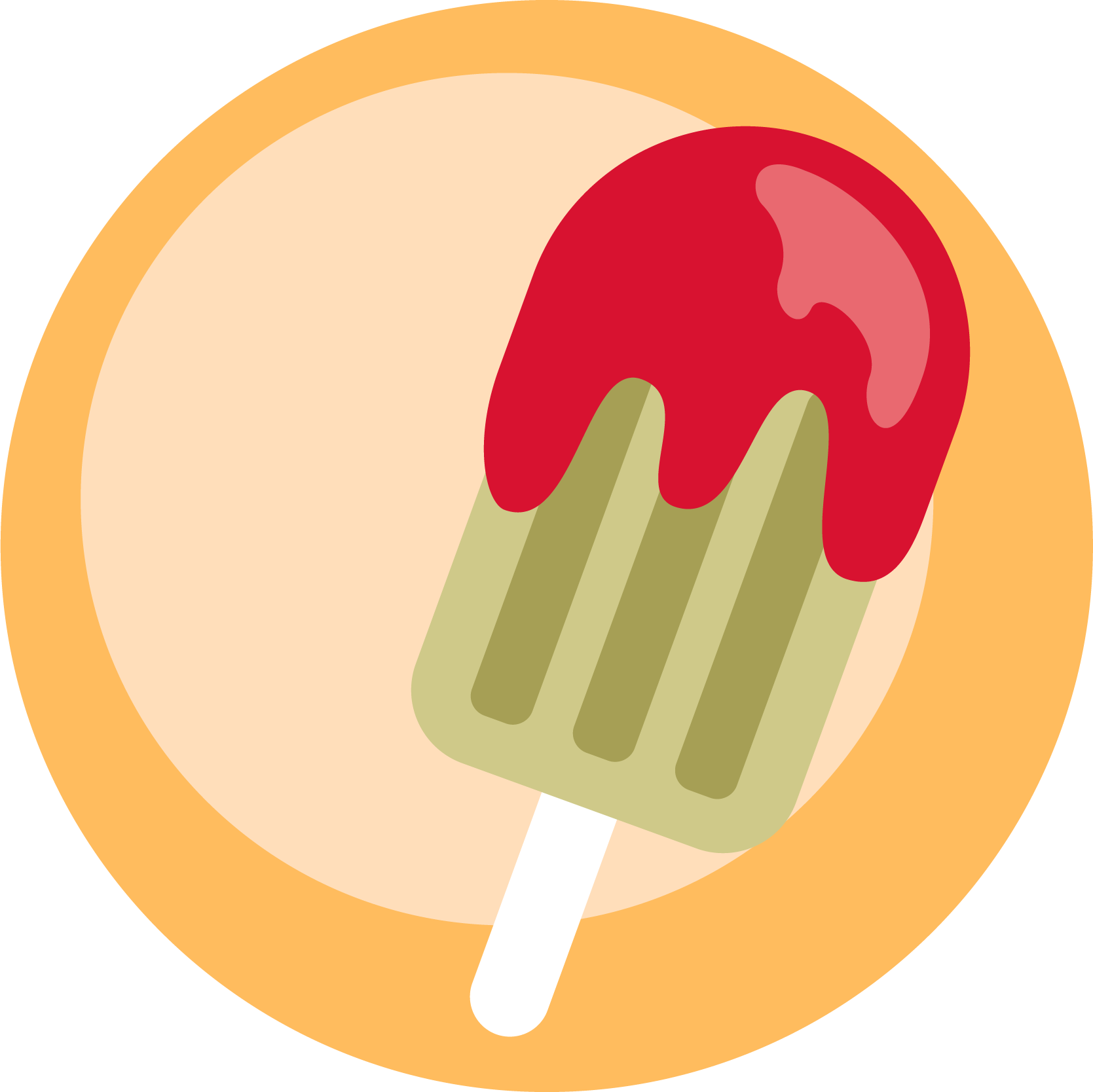 Ice Cream Pop Khanom Chan Popsicles Label - Paleta De Hielo Dibujo (1669x1668)