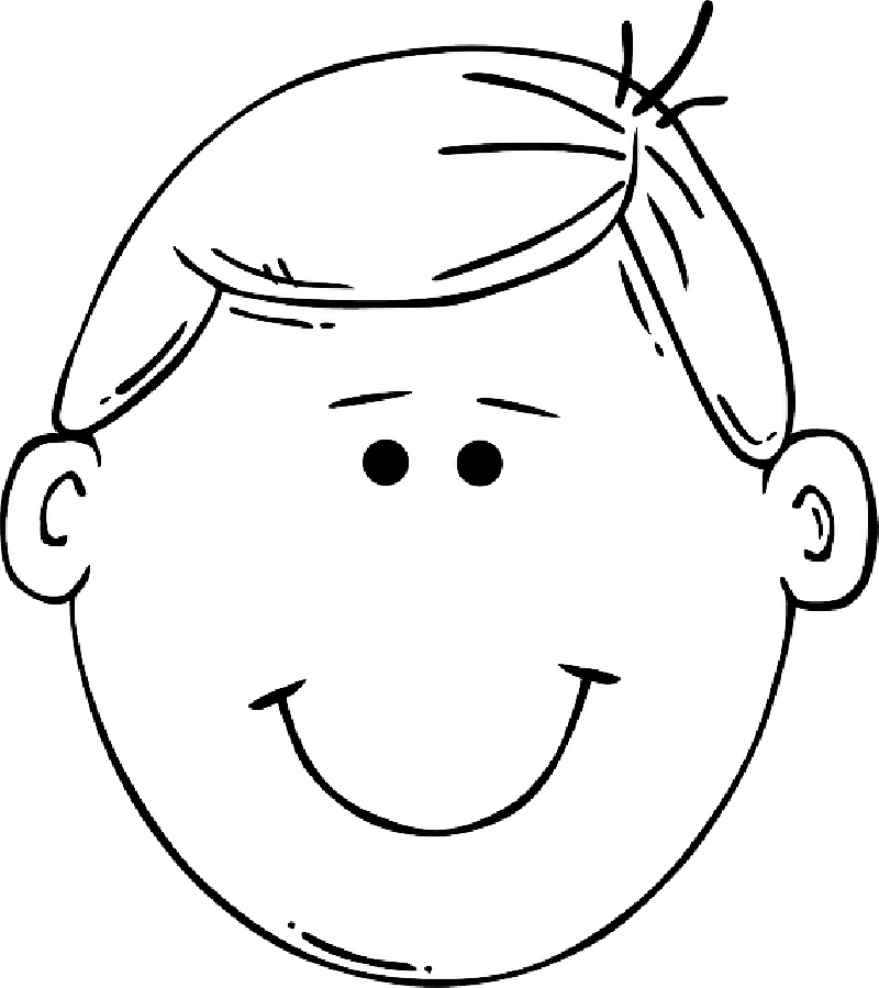 800 X 899 5 - Coloring Picture Of Head (800x899)