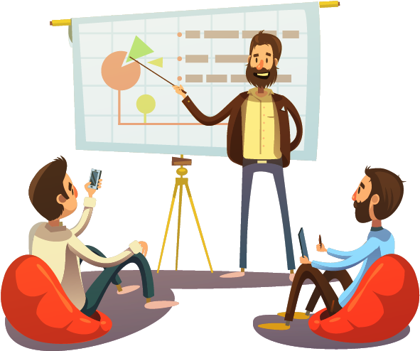 All Of Our Services Will Be Powered By Our Trustworthy - Co Working Cartoon (601x517)
