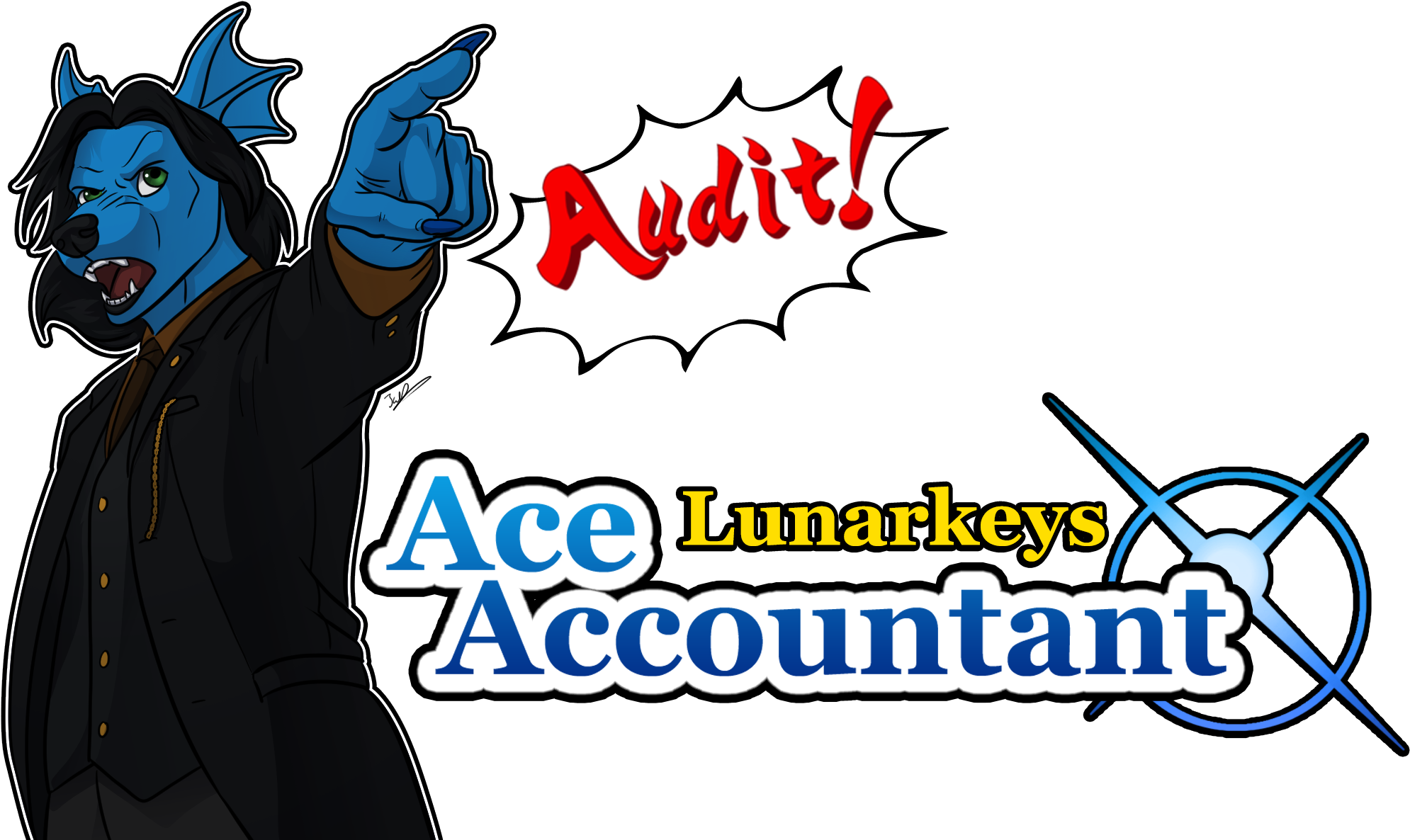 Lunarkeys, Ace Accountaint - Cartoon (2100x1200)