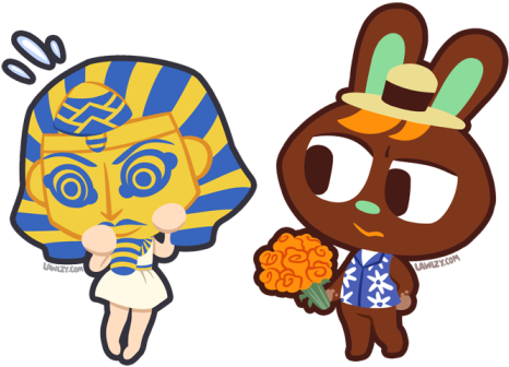 Versiris Lawlzy O'hare In The King Tut Mask Nobody - O Hare Acnl (500x350)