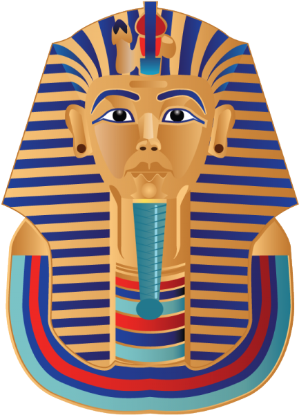 King Tut's Mask - King Tut Clipart (600x613)
