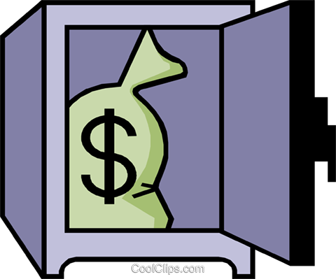 Vault Clipart - Money Safe Clip Art (480x399)