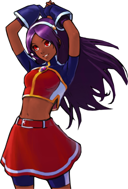 Dark Athena Kof Mugen Um By Orochidarkkyo - Athena Asamiya Kof 2002 (421x624)