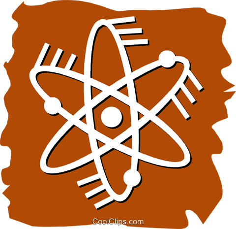 Atoms Royalty Free Vector Clip Art Illustration - Transparent Clipart Science Logo (480x465)