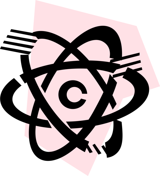 Vector Illustration Of Energy Atoms Circling Nucleus - Science Symbol Transparent (636x700)