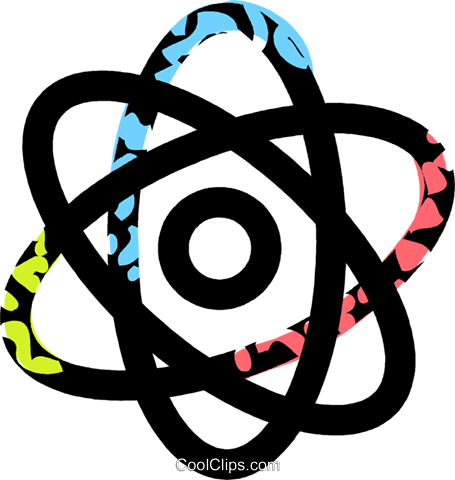 Atom Royalty Free Vector Clip Art Illustration - Poster Of Science And Math For The People (455x480)