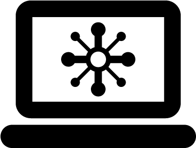 Atom Laptop Vector - Icon (400x400)