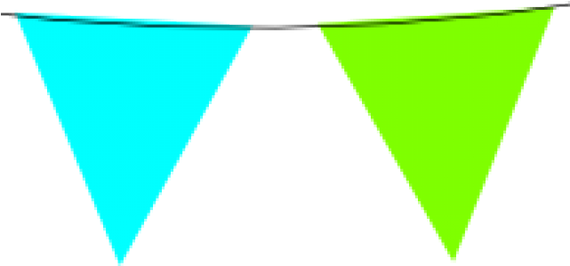 Bunting Clipart Transparent Background - Triangle (640x480)