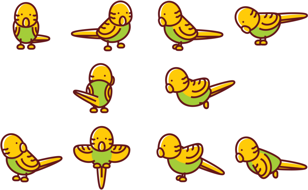 Budgie Cartoon Vectors - Cartoon (1180x826)