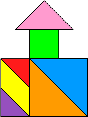 Tangram Well House - Tangram Images Of House (420x420)