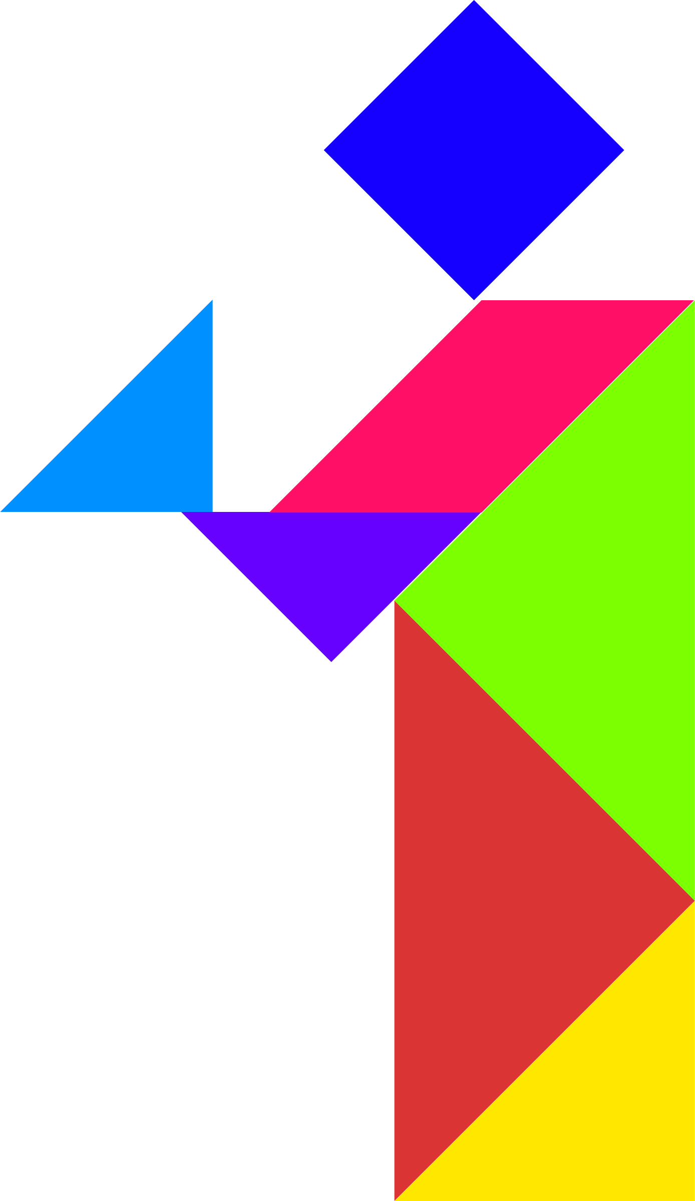 Clipart - Tangram - Triangle (1388x2400)