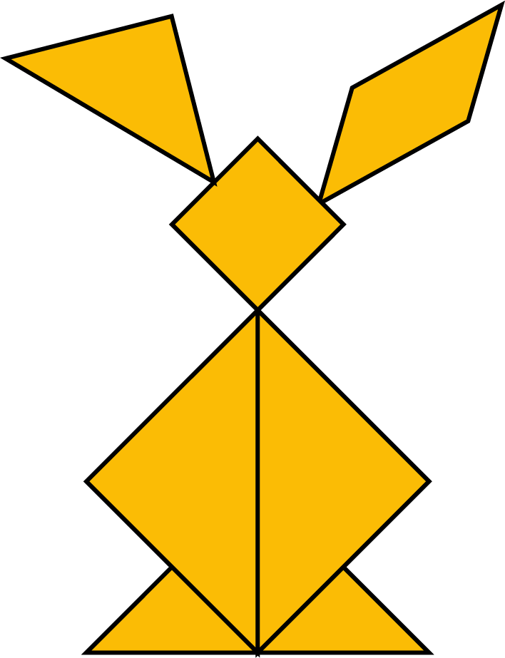 Tangram Rabbit - Tangram Rabbit (708x923)