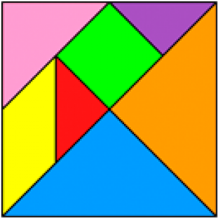 Hexagon Clipart Tangram - Solve A Tangram (640x480)