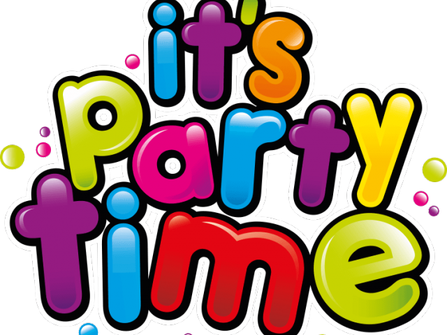 Swimming Clipart Birthday Party - Party Time Cartoon (640x480)