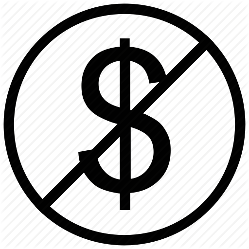 Dollar Free Of Charge - Do Not Call Icon (512x512)
