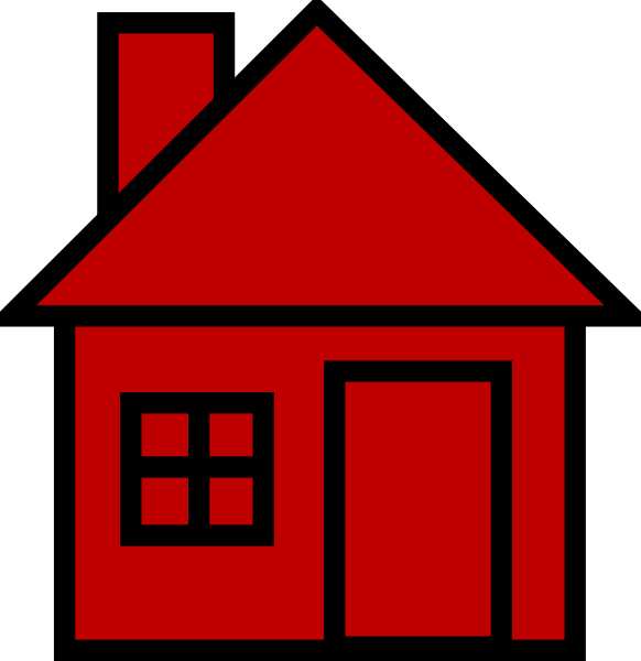 Clipart Red House (582x600)