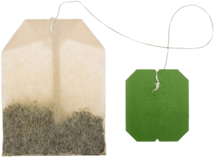 Herbal Tea Bag With Green Transparent Png Ⓒ - Green Tea Bag (960x639)