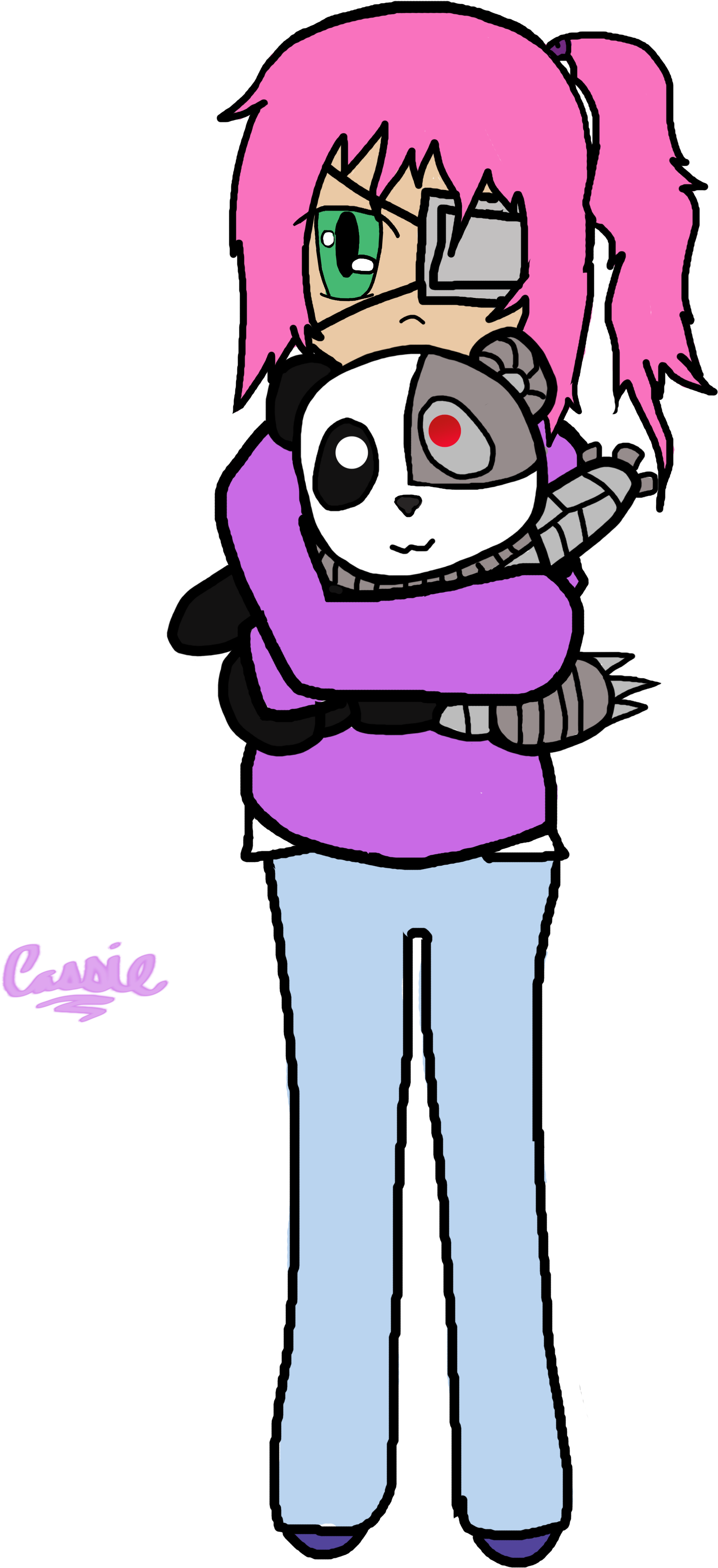 Art Of The Panda Cyborg - Cartoon (5040x6440)