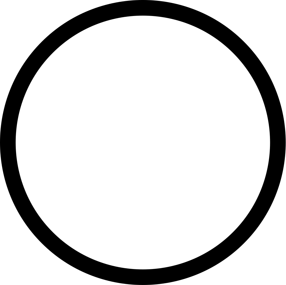 Circle Outline Svg Png Icon Free Download - Circle (981x980)