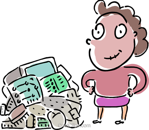 Obsolete Equipment Royalty Free Vector Clip Art Illustration - Obsolete Equipment Royalty Free Vector Clip Art Illustration (480x418)