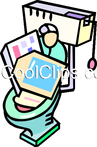 Computer Equipment Down The Toilet Royalty Free Vector - Low Flow Toilet (318x480)
