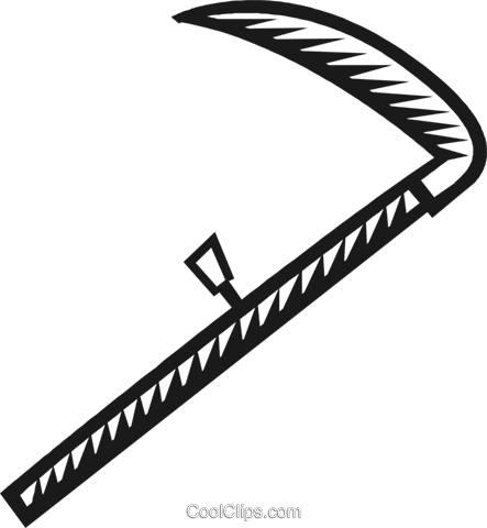Scythe Royalty Free Vector Clip Art Illustration - Scythe Royalty Free Vector Clip Art Illustration (443x480)