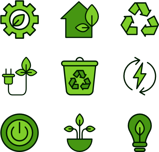 Green Energy - Green Building Vector Icon (600x564)